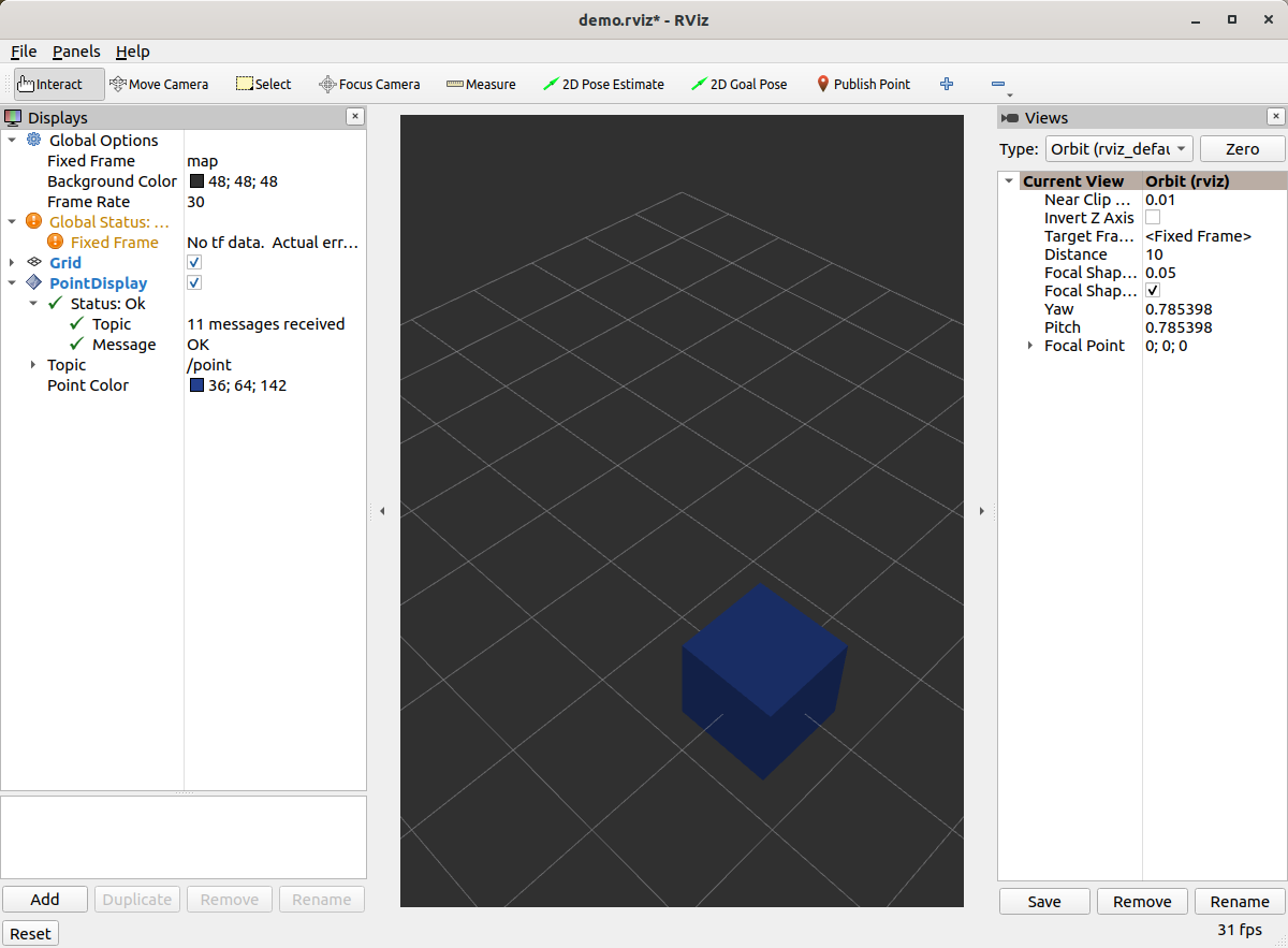 构建自定义 RViz 显示 — ROS 2 documentation documentation